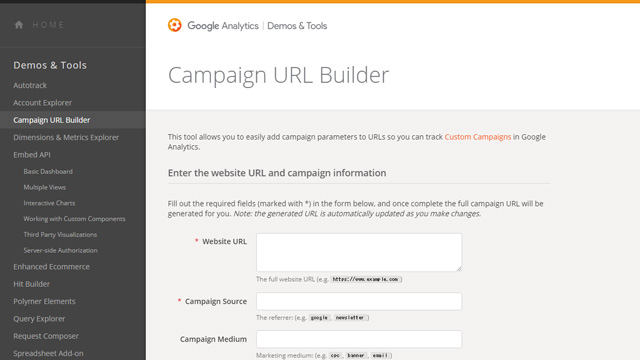 Campaign URL Builder